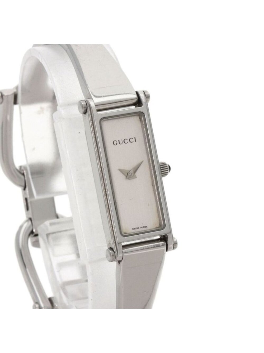 Gucci Square Face Bangle Watch SS - Picture 4 of 15